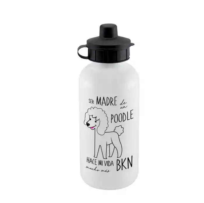 Botella Sport Poodle Blanco