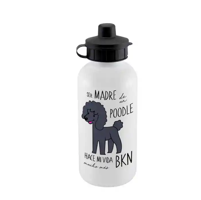 Botella Sport Poodle Negro