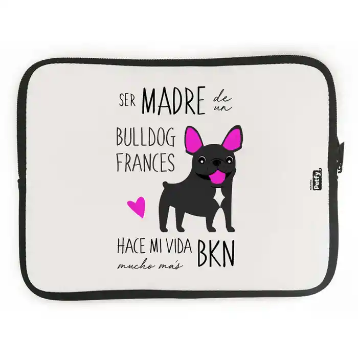 Funda Ipad Bull Dog Frances Negro