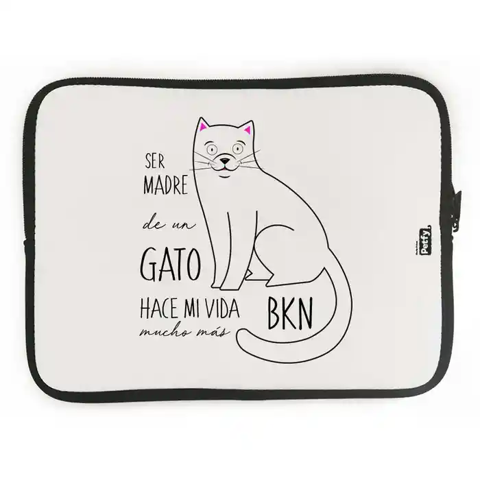 Funda Ipad Gato_Blanco