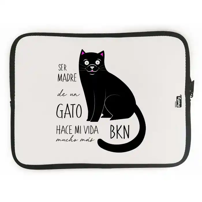 Funda Ipad Gato Negro