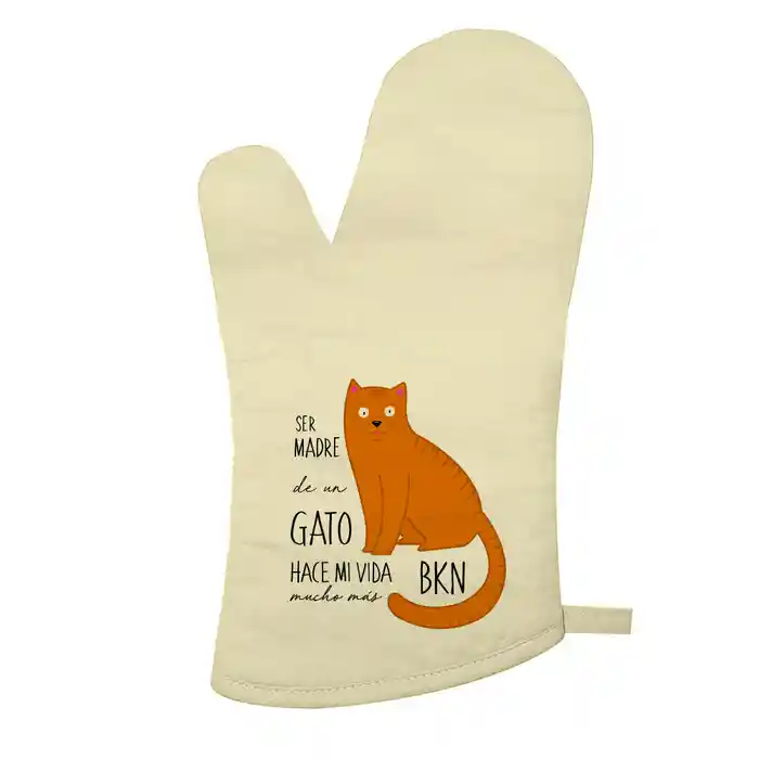 Guante De Cocina Gato Naranjo