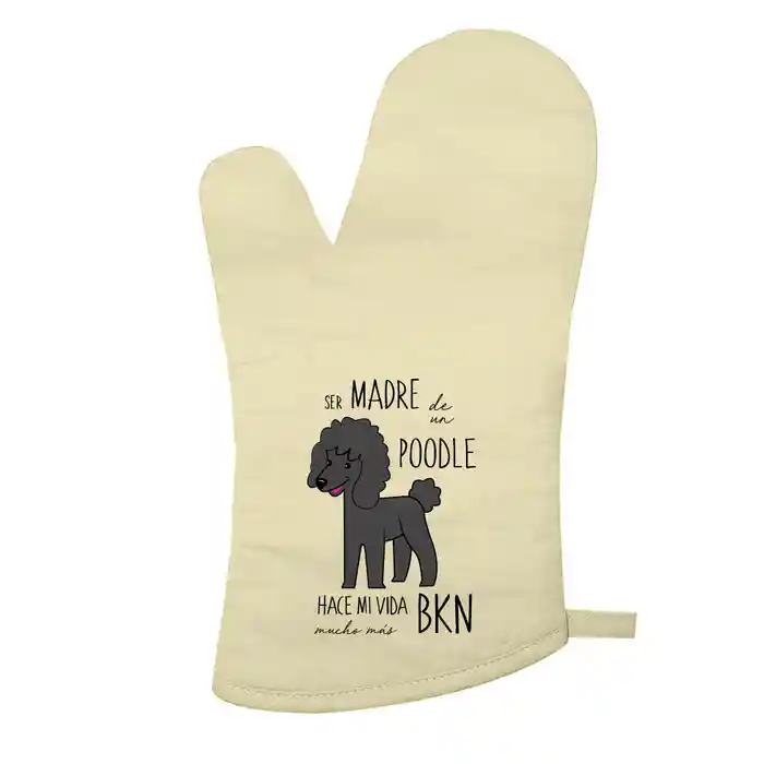 Guante De Cocina Poodle Negro