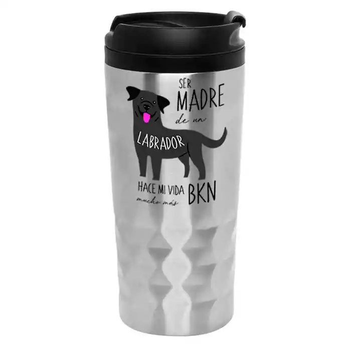 Mug Diamantado Labrador Retriever Negro