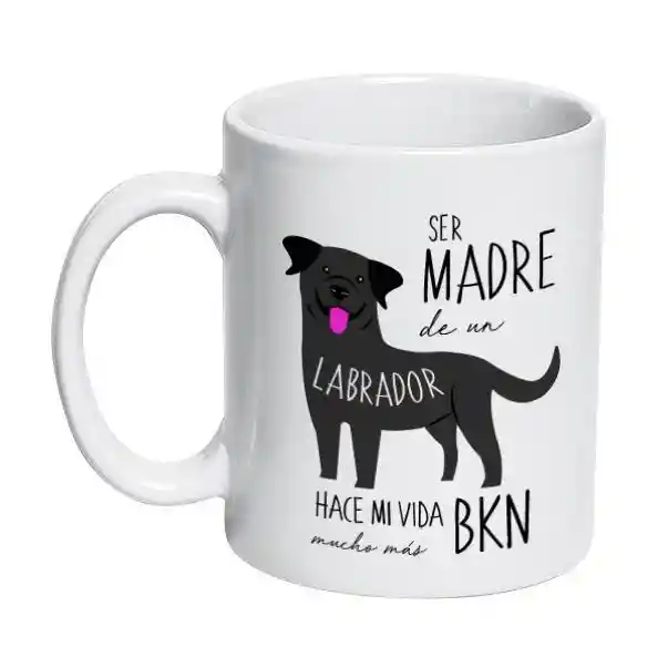 Tazon Ceramico Labrador Retriever Negro