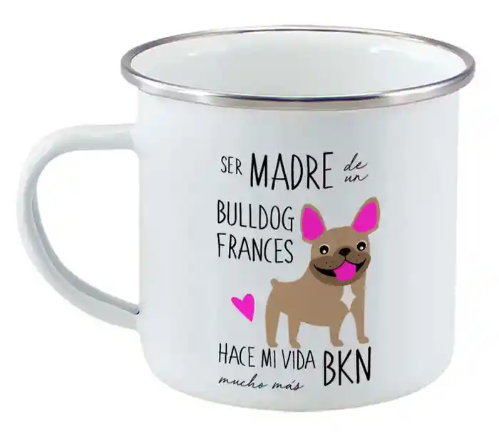 Tazon Enlozado Bull Dog Frances Cafe