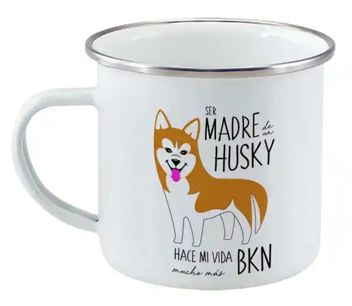 Tazon Enlozado Husky Cafe