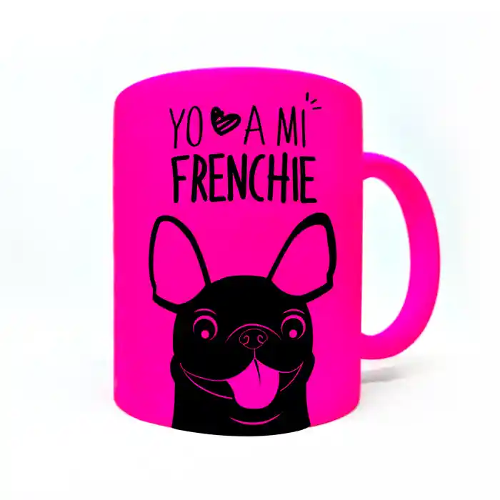 Tazon Flour Fucsia Bull Dog Frances Negro