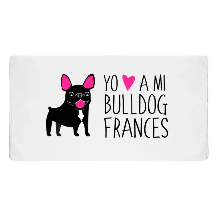 Toallas Bull Dog Frances Negro