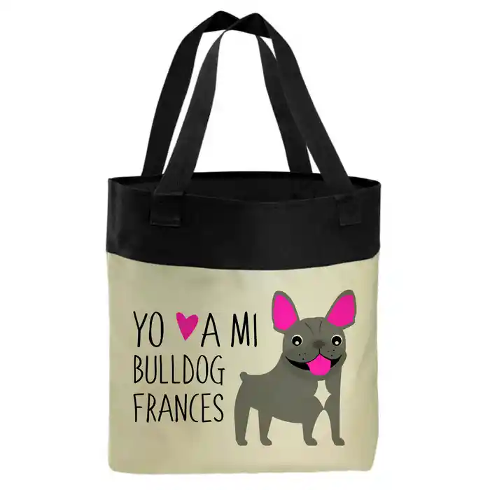 Bolso Bull Dog Frances Gris