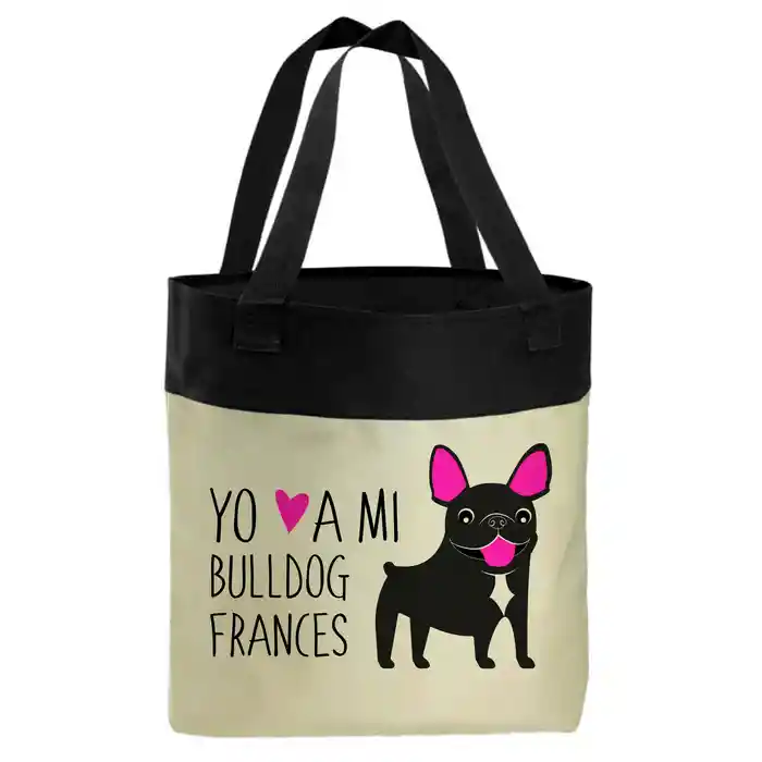 Bolso Bull Dog Frances Negro