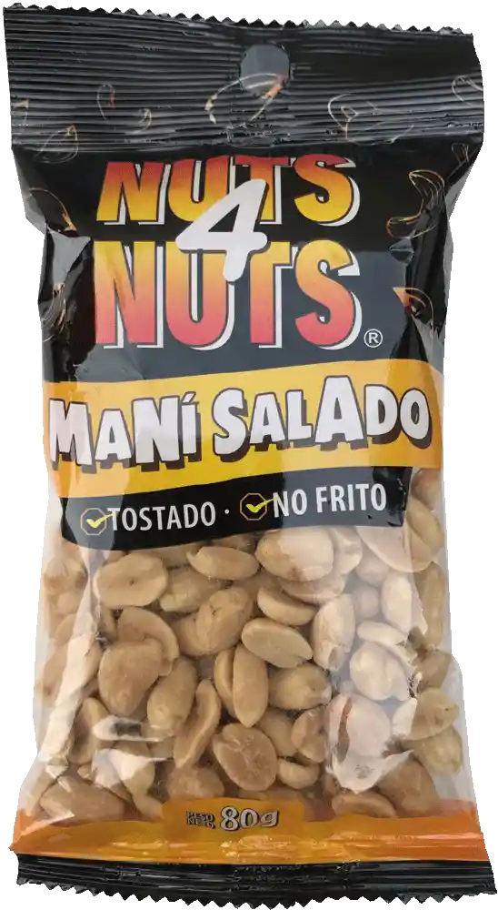 Nuts 4 Nuts Maní Tostado Salado
