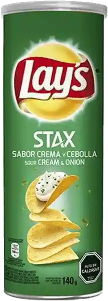 Lays Papas Fritas Stax Crema Y Cebolla