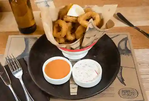 Calamares fritos + 2 salsas
