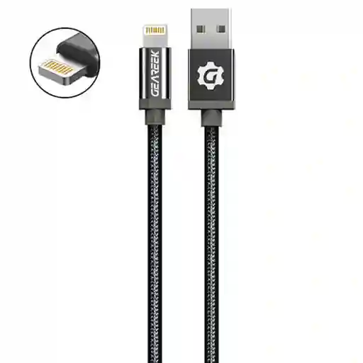 Cable Lightning (iPhone) Negro Premium Braided 