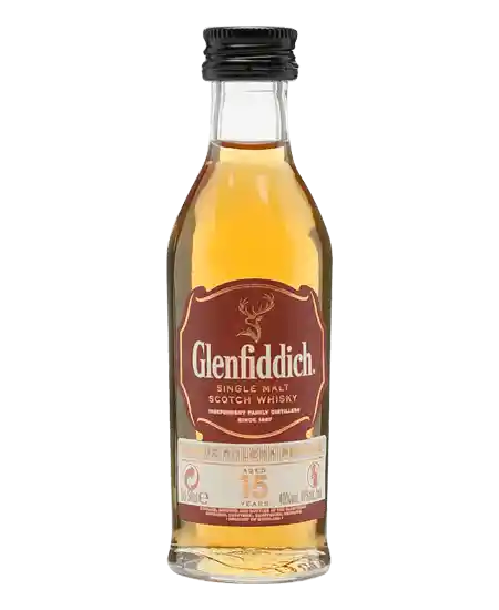 Miniatura Glenfiddich 15 años 50cc 40g