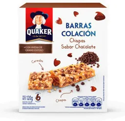 Quaker Barra de Cereal Chispas Sabor Chocolate