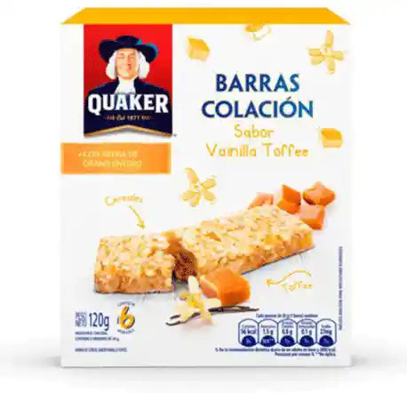 Quaker Barra Sabor Vainilla Toffe