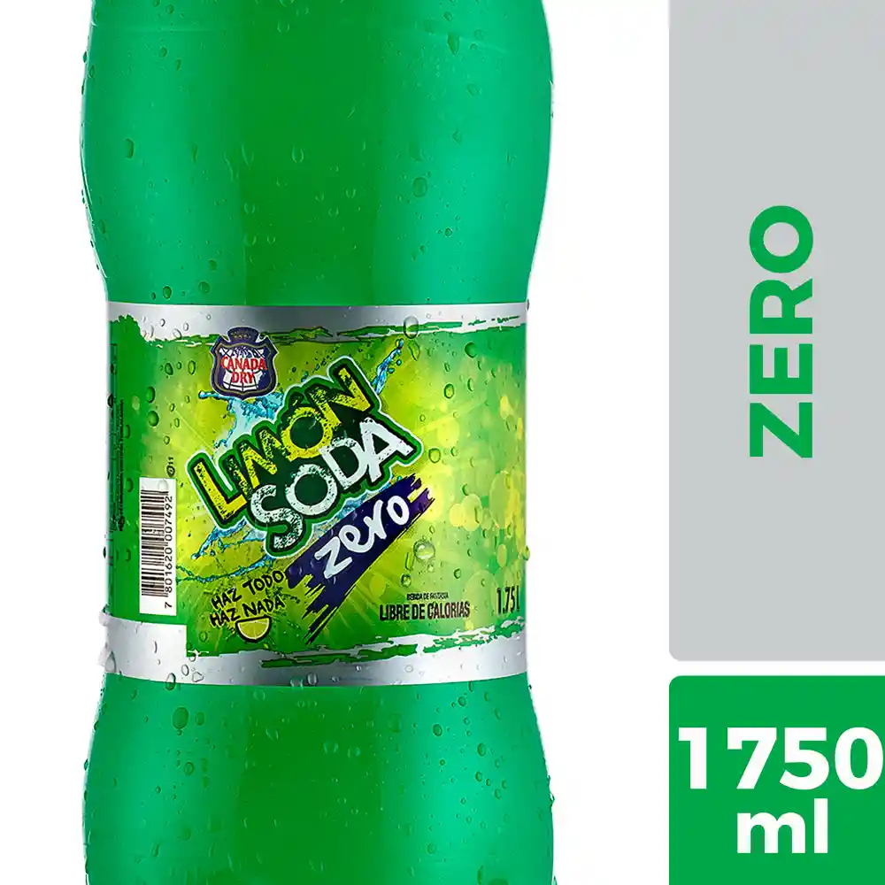 Limón Soda Zero Bebida 1.75 Litros