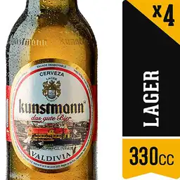 Kunstmann Cerveza Rubia Botella 4 x 330 cc