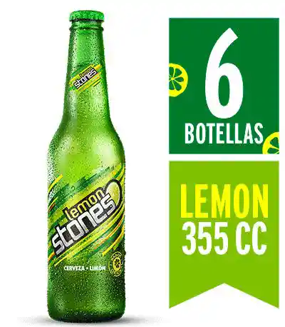 Stones Six Pack Cerveza Lemon