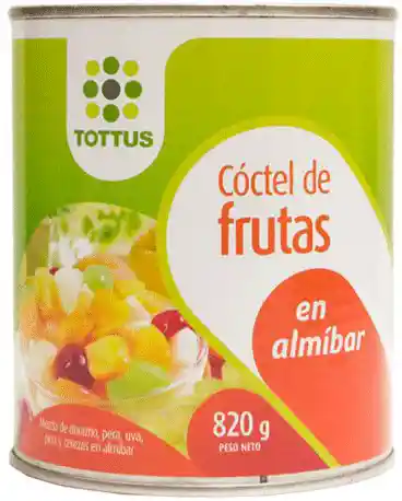 Tottus Coctel De Frutas En Almibar