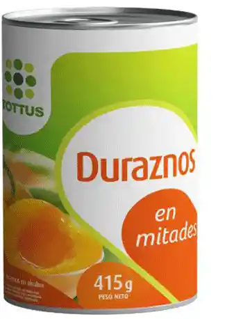 Tottus Duraznos Mitades