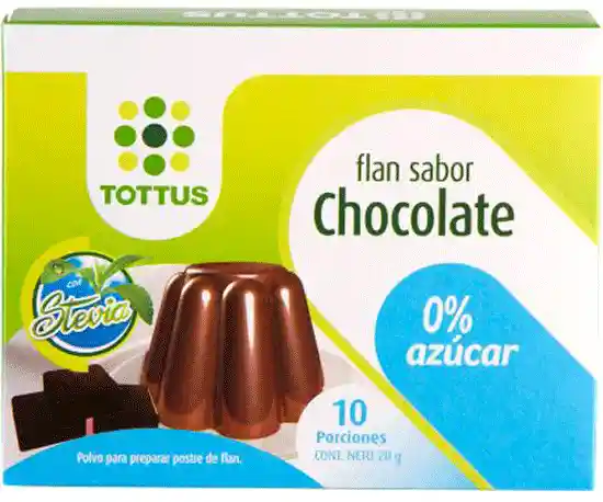 Tottus Flan Light Sabor Chocolate