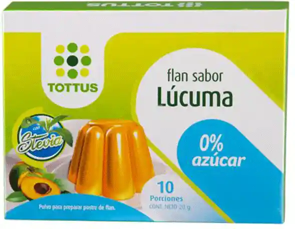 Tottus Flan Light Sabor Lucuma