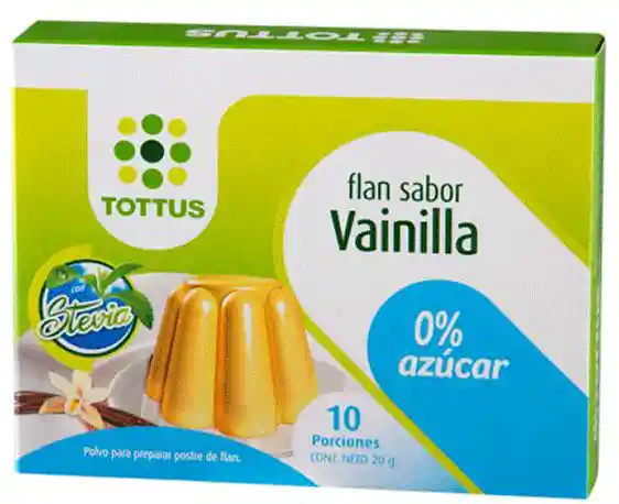 Tottus Flan Light Sabor Vainilla