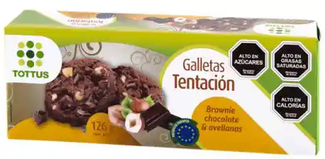 Tottus Galletas Tentacion Brownie De Chocolate Y Avellana