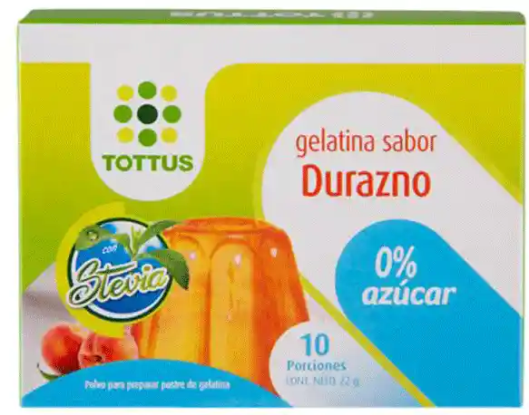 Gelatina Light Sabor a Durazno Tottus