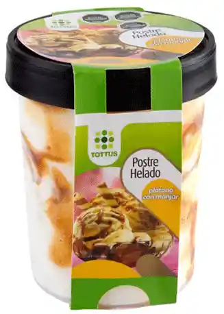 Tottus Postre Helado Platano Con Manjar