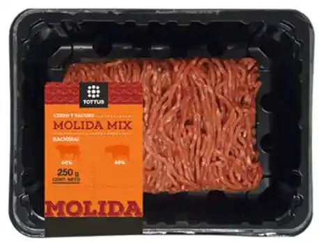 Nacional Molida Carne Molida Mix Cerdo Y Vacuno  Tottus