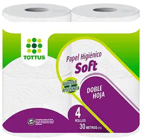 Tottus Papel Higienico Soft 4Un