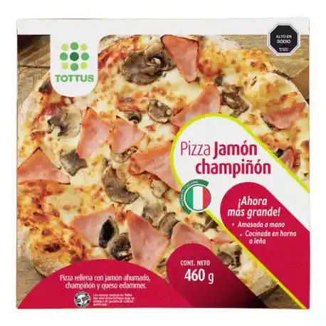 Tottus Pizza Jamón Champiñon