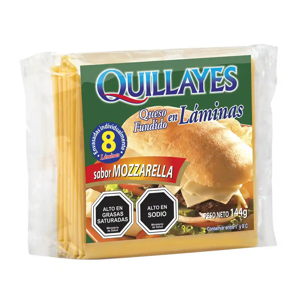 Quillayes Queso Mozzarella 8 Laminas