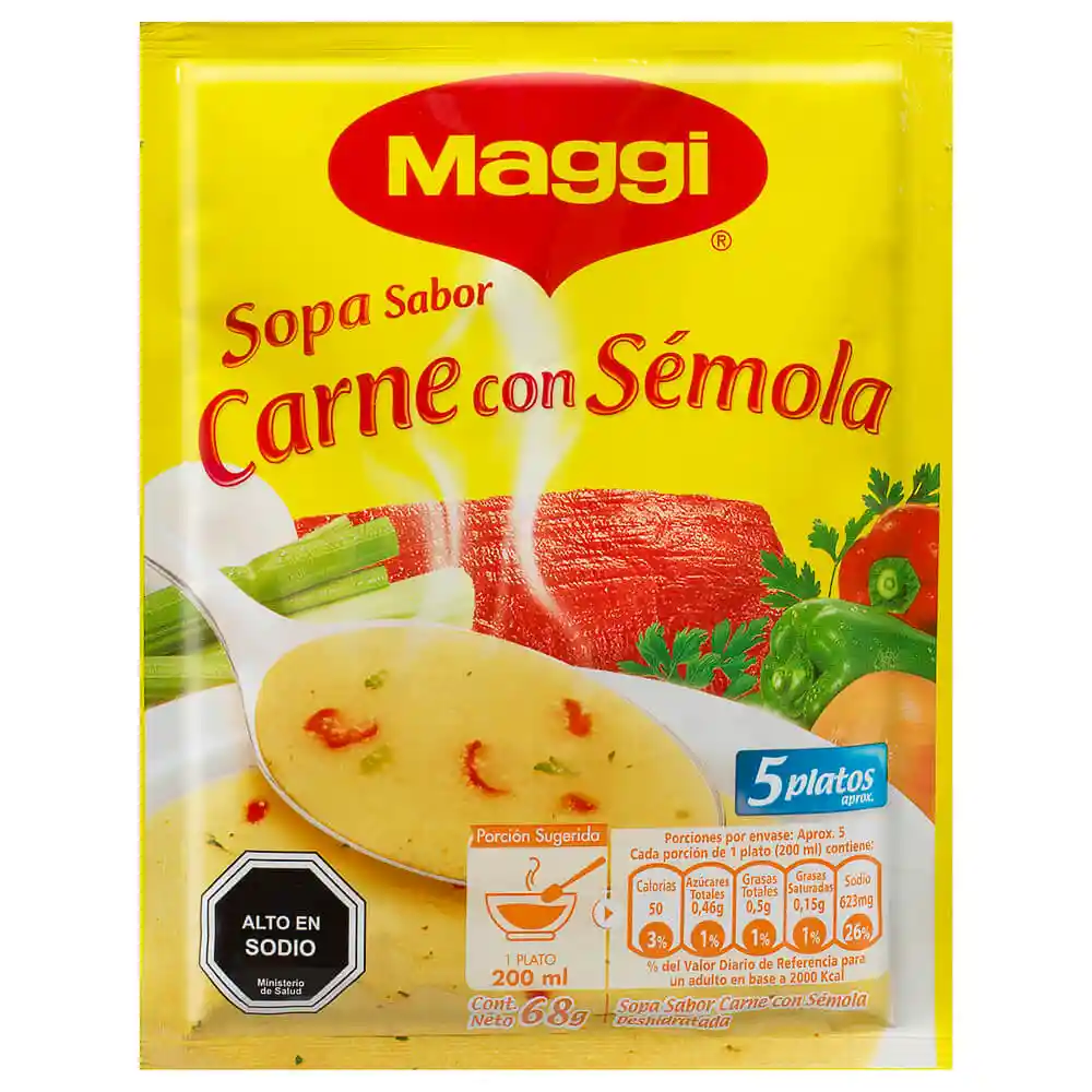 Maggi Sopa De Carne Con Semola
