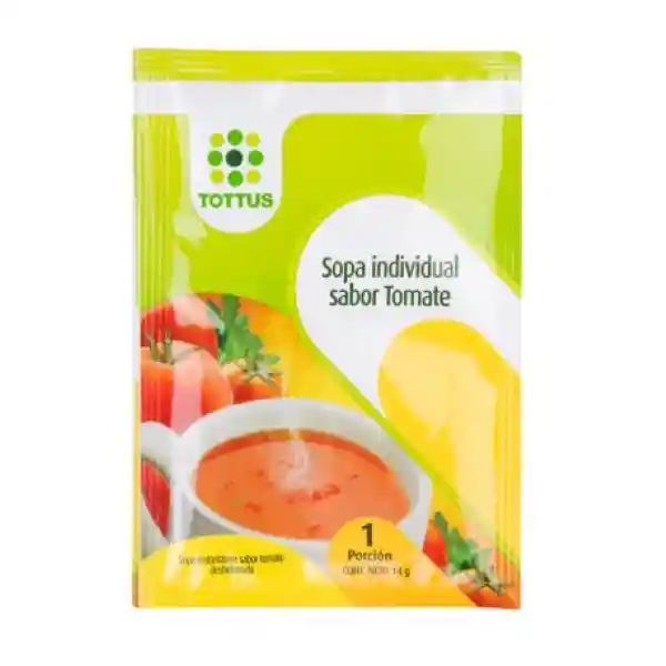 Tottus Sopa Individual Sabor A Tomate