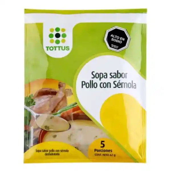 Tottus Sopa Pollo Con Semola