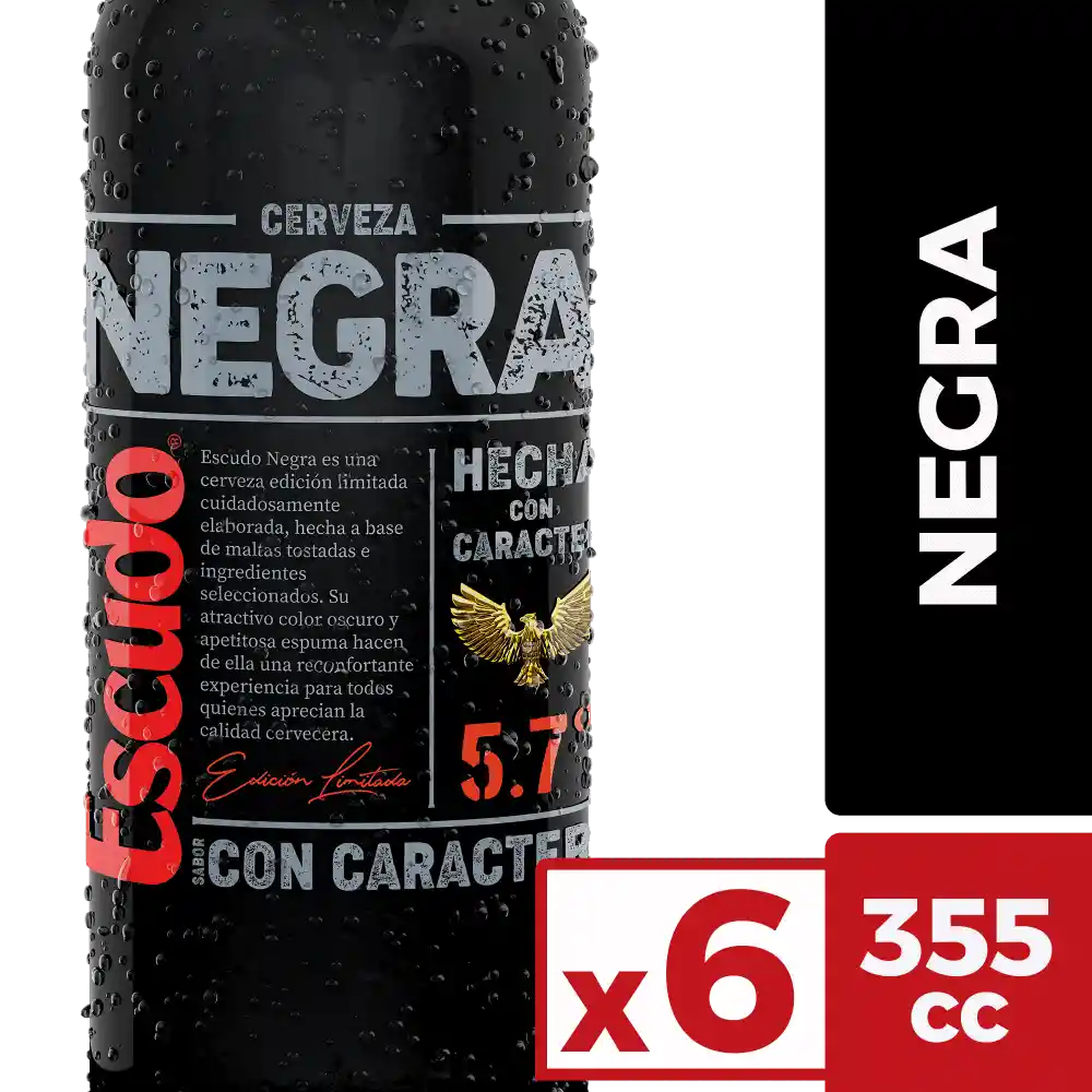 Escudo Cerveza Negra Ln Botella