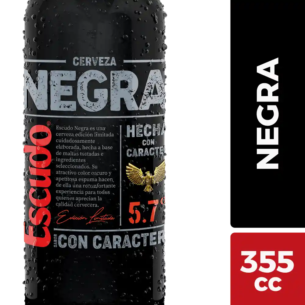 Escudo Cerveza Negra Ln Botella