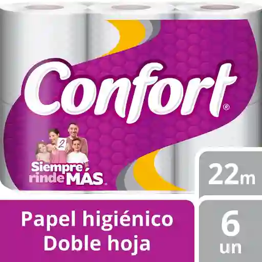 Confort Papel Higiénico Doble Hoja