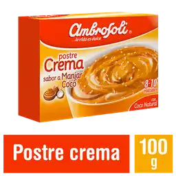 Ambrosoli Postre Crema Sabor a Manjar de Coco