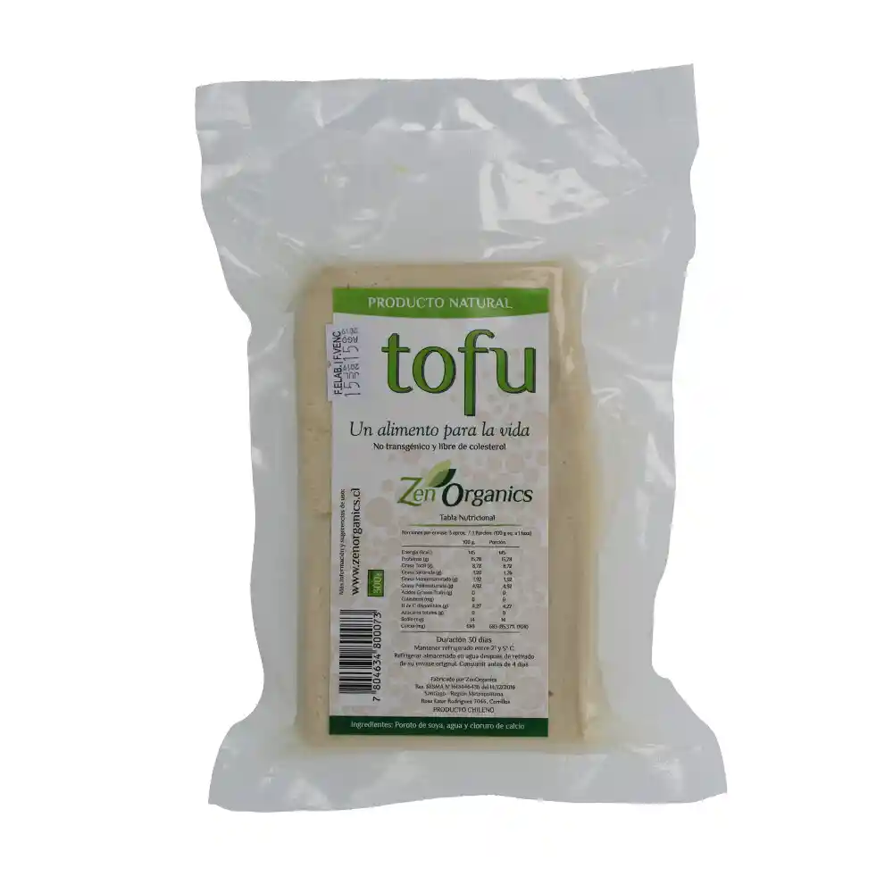 Zen Organics Tofu No Transgénico 