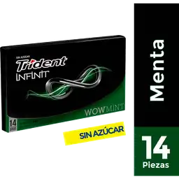 Trident Chicle Infinit Wow Mint