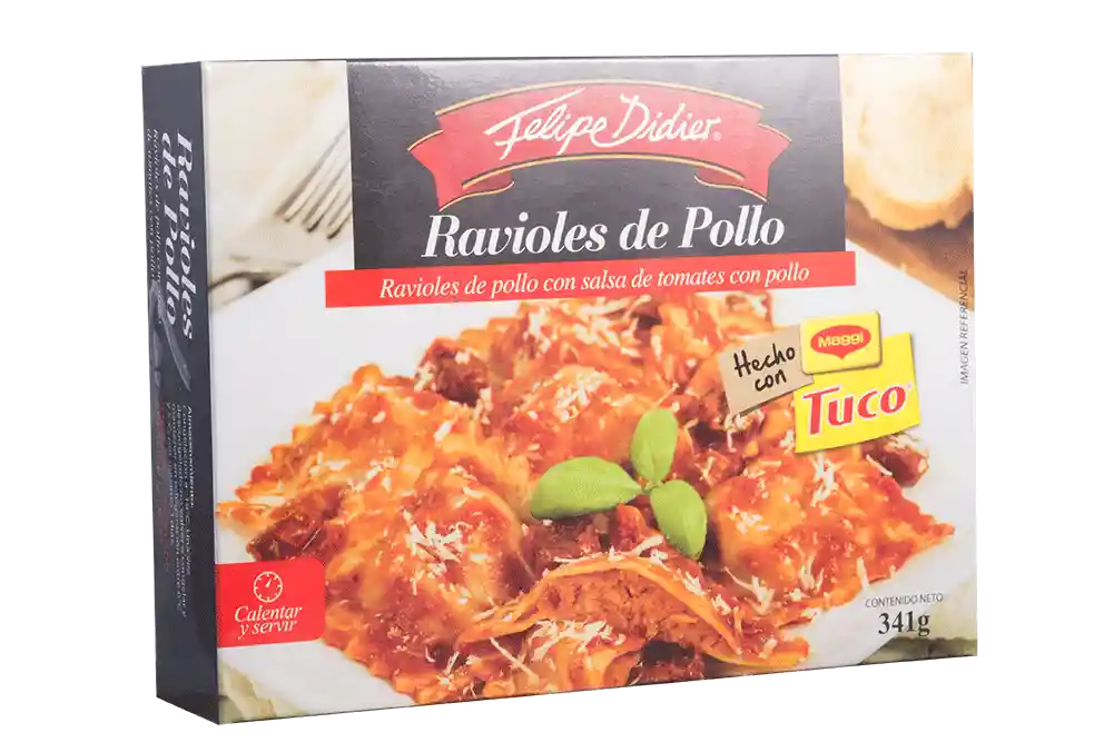 Ravioli Pollo Individual 341g