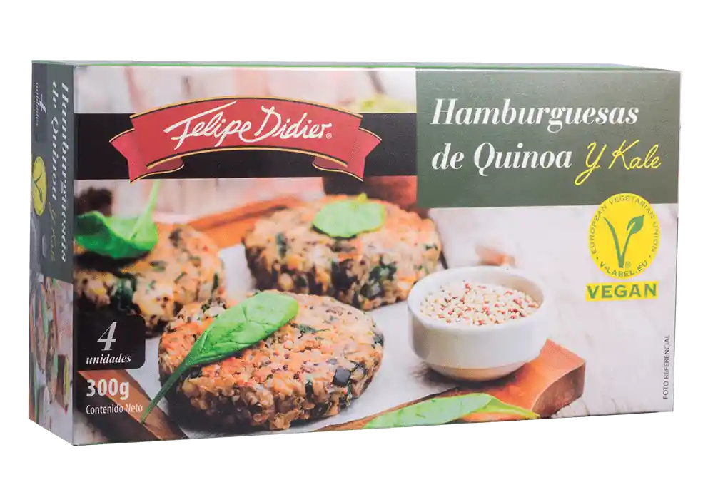 Hamburguesa Quinoa Y Kale 4Un