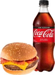 Hamburguesa Variedades + Bebida Cocacola 591cc Var