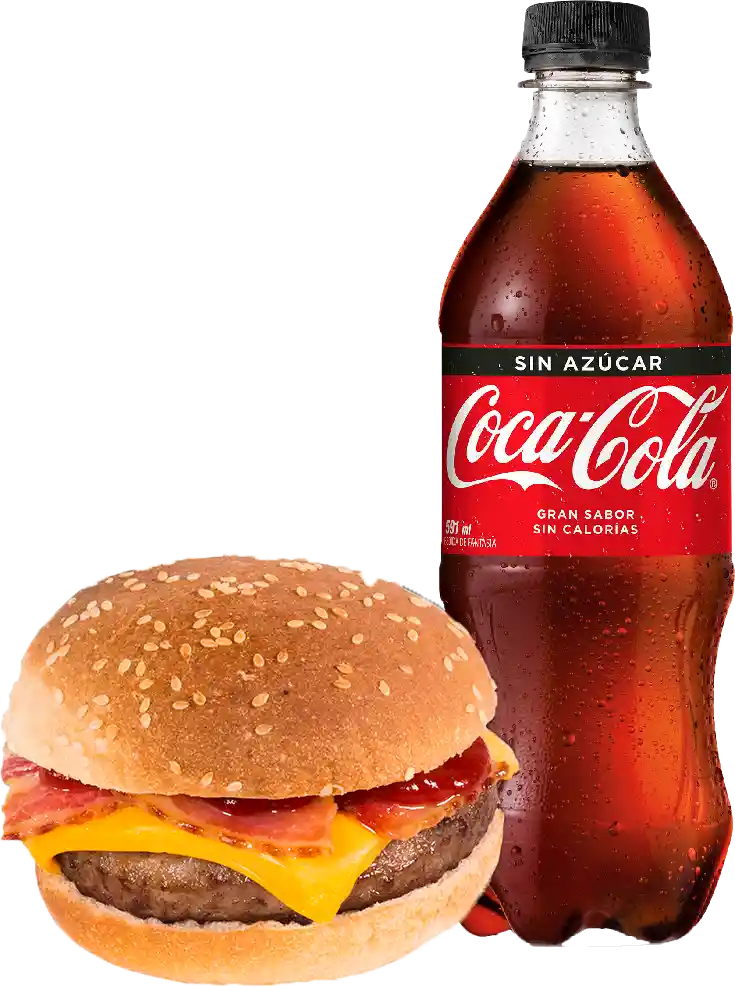 Hamburguesa Variedades + Bebida Cocacola 591cc Var